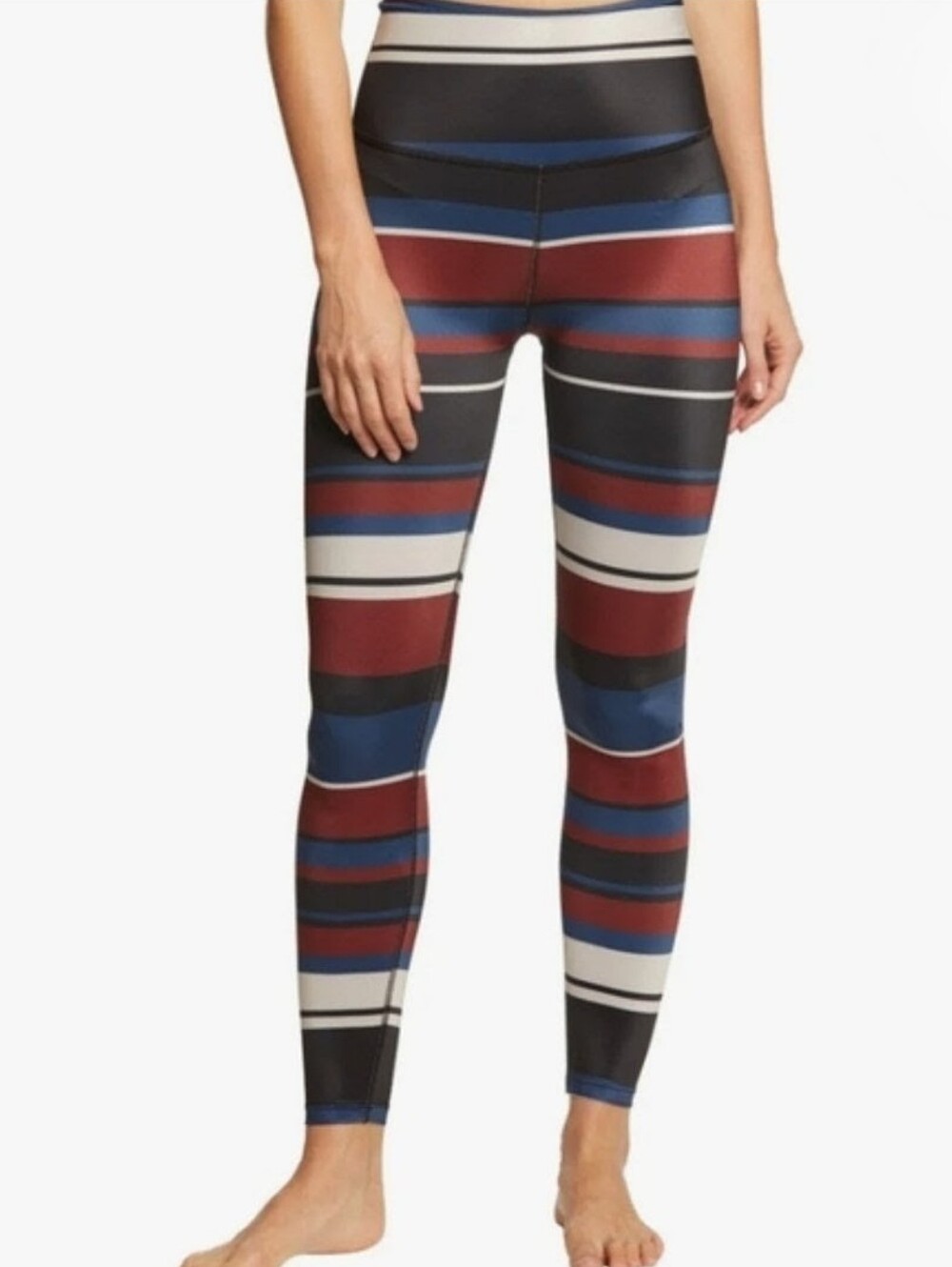 Beyond Yoga Silky Striped Leggings - Multicolor